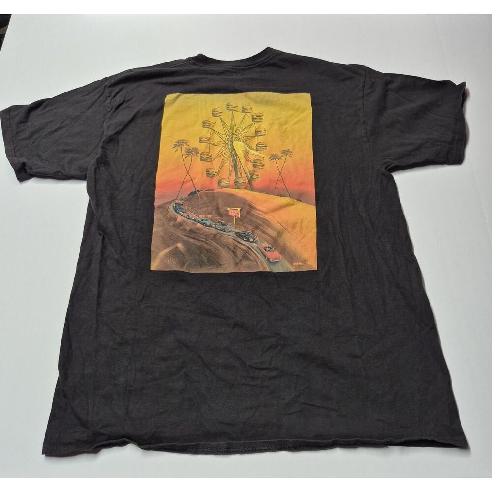 In-N-Out Burger Shirt XL Black 70th Anniversary Vladimir Kush Ferris Wheel Art